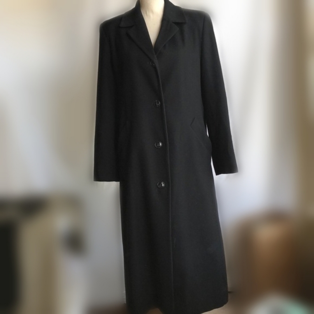 Pendleton Black Wool Long Coat